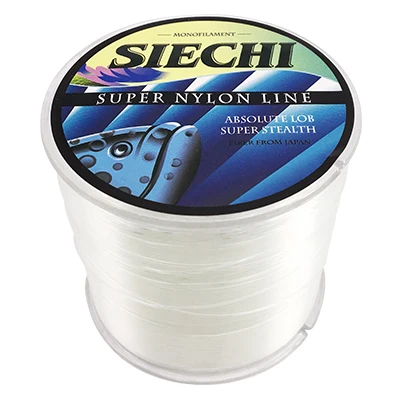 White SIECHI 500 м супер сильная Супер стелс нейлоновая леска 4-28LB моноволокна линия ЯПОНИЯ основная леска для ловли карпа снасти - Цвет: White