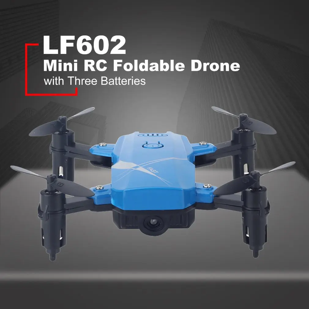 LF602 Мини RC 2,4G складной Радиоуправляемый квадрокоптер Дрон самолет с удержанием высоты один ключ возврат 3D переворачивается подарок 3 батареи