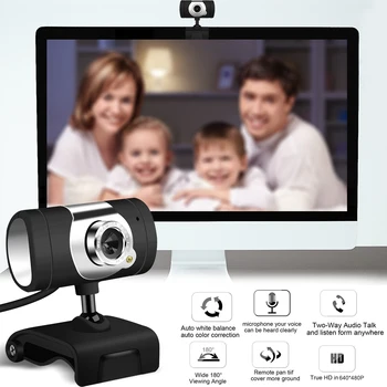 

16Million Pixels 480P Webcam Wth Built-in Microphon Stream Camera For Desktop Laptops PC Work Conference Online Teaching