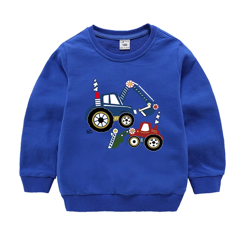 XT129-Blue Футболка с Микки-Маусом для детей, костюм для мальчиков Весенняя бархатная хлопковая футболка с длинными рукавами для девочек, детская одежда качественный свитер - Цвет: XT129-Blue