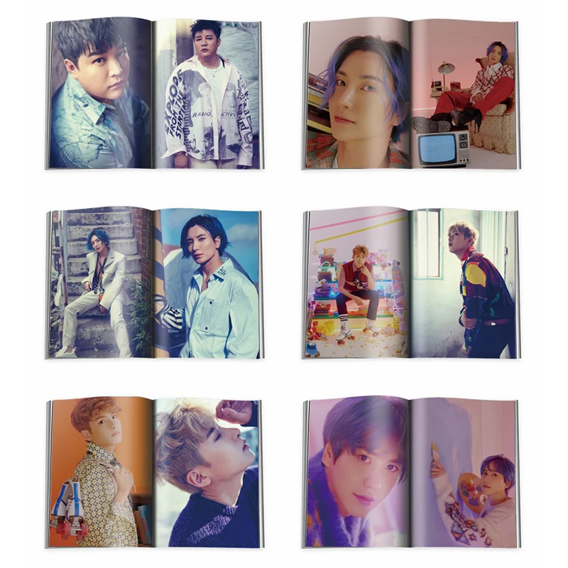 Kpop SUPER JUNIOR 9th альбом Мини-фотоальбом K-pop SUPER JUNIOR Photo Book Photo Card Fans коллекция подарок