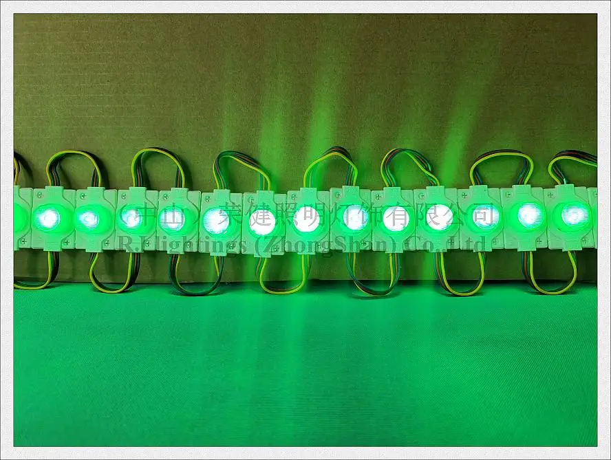 injection with lens RGB LED light module SMD 5050 waterproof IP65 DC12V 0.24W RGB IP65 48mm*32mm*13mm