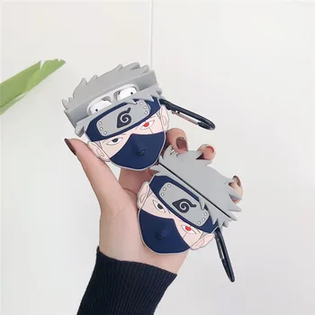 

Case For AirPods Cartoon Earphone Cases For Apple Airpods 2 cute Accessories Protect Cover with Finger Ring Strap Uzumaki Naruto