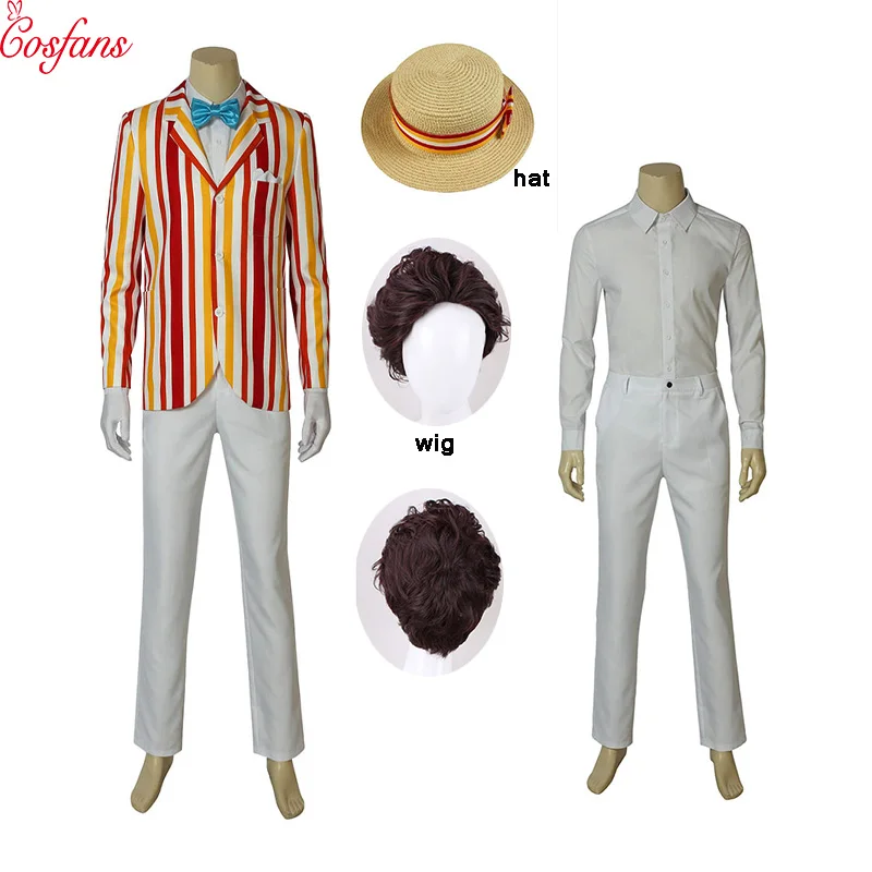 6 шт. 1964 Flim Mary Poppins мужской карнавальный для взрослых женщин Хэллоуин Roupas Jaqueta Carnaval