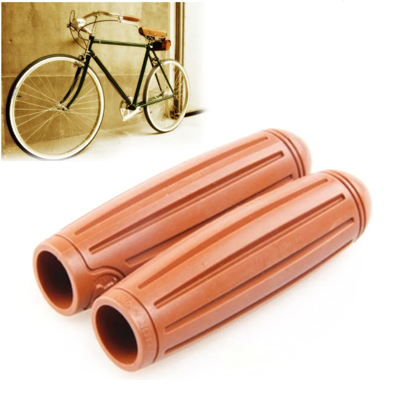 Bicycle Handlebar Grips 22.2mm x 117mm Non-slip Rubber Comfortable Old Models Folding