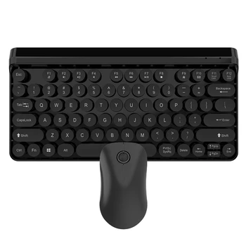 

L100 2.4G Slim Optical Wireless Keyboard and Mouse Mini Multimedia Keyboard Mouse Combo Set for PC Laptop(Black)