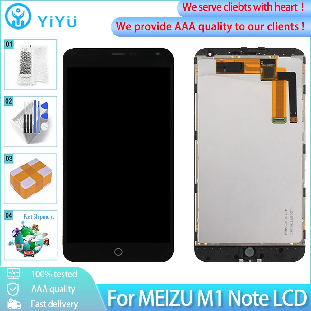 5 &quotОригинальный ЖК-дисплей для MEIZU M1 Note M463U с сенсорным экраном в сборе рамкой