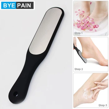 

1Pcs BYEPAIN Double Side Heel Care Stainless Steel Double Side Callus Remover Heel Reusable Feet Hard Skin Removal