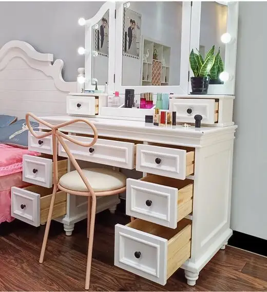 ショーとし】 無垢材ドレッシングテーブルベッドルームモダンシンプル