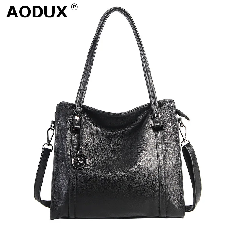 AODUX 100% Alledaagse Echt leer Vrouwen Schouder Handtassen Echte Lederen Dames Toevallige Winkelen Messenger Lange Handvat Tas Portemonnee AODUX 100% Alledaagse Echt leer Vrouwen Schouder Handtassen Echte Lederen Dames Toevallige Winkelen Messenger Lange Handvat Tas Portemonnee
