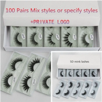 

Wholesale 10/30/50/100 Pairs False Eyelashes Thick Volume Mink Lashes Makeup Dramatic Natural Long Mink Eyelashes In Bulk