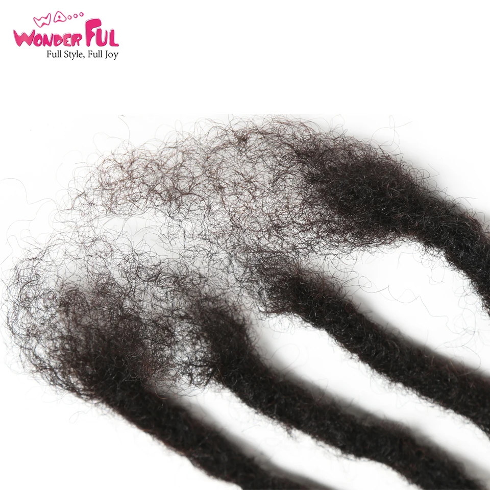 Remy Afro Kinky Curly Dreadlock Pure Handmade Crochet Braiding Dreadlocks Hair Extension Hip Hop Pure Color Human Hair Extension