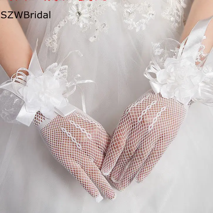 New Arrival koronkowe rękawiczki ślubne akcesoria ślubne tanie koronkowe