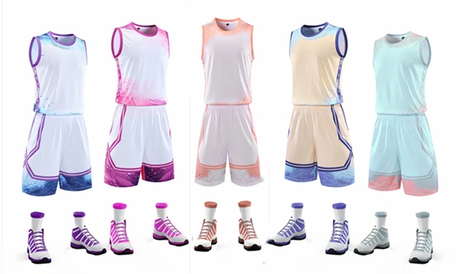  Basketball Jersey Shirt and Shorts for Men Boys, Team Uniform  Sportswear, Cartoon Doodle Ball Book Multi : Clothing, Shoes & Jewelry