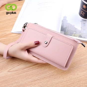 

GOPLUS 2020 Fashion Brand New Women Wallet Long Purse Korean Style Ladies Brief Multi-function Zipper Bag