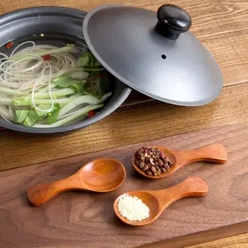 

Small Mini Wooden Spoon Kitchen Cooking Teaspoon Salt Sugar Condiment Utensil Honey Coffee Spoon Kids Ice Cream Tableware Tool