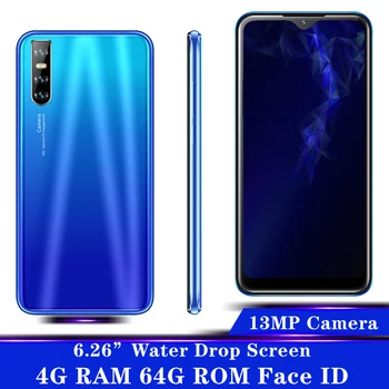 

A21s 6.26inch 4G RAM 64G ROM Water Drop Big screen Quad core Face id Unlocked Smartphones celulars Mobile Phones Android Phones