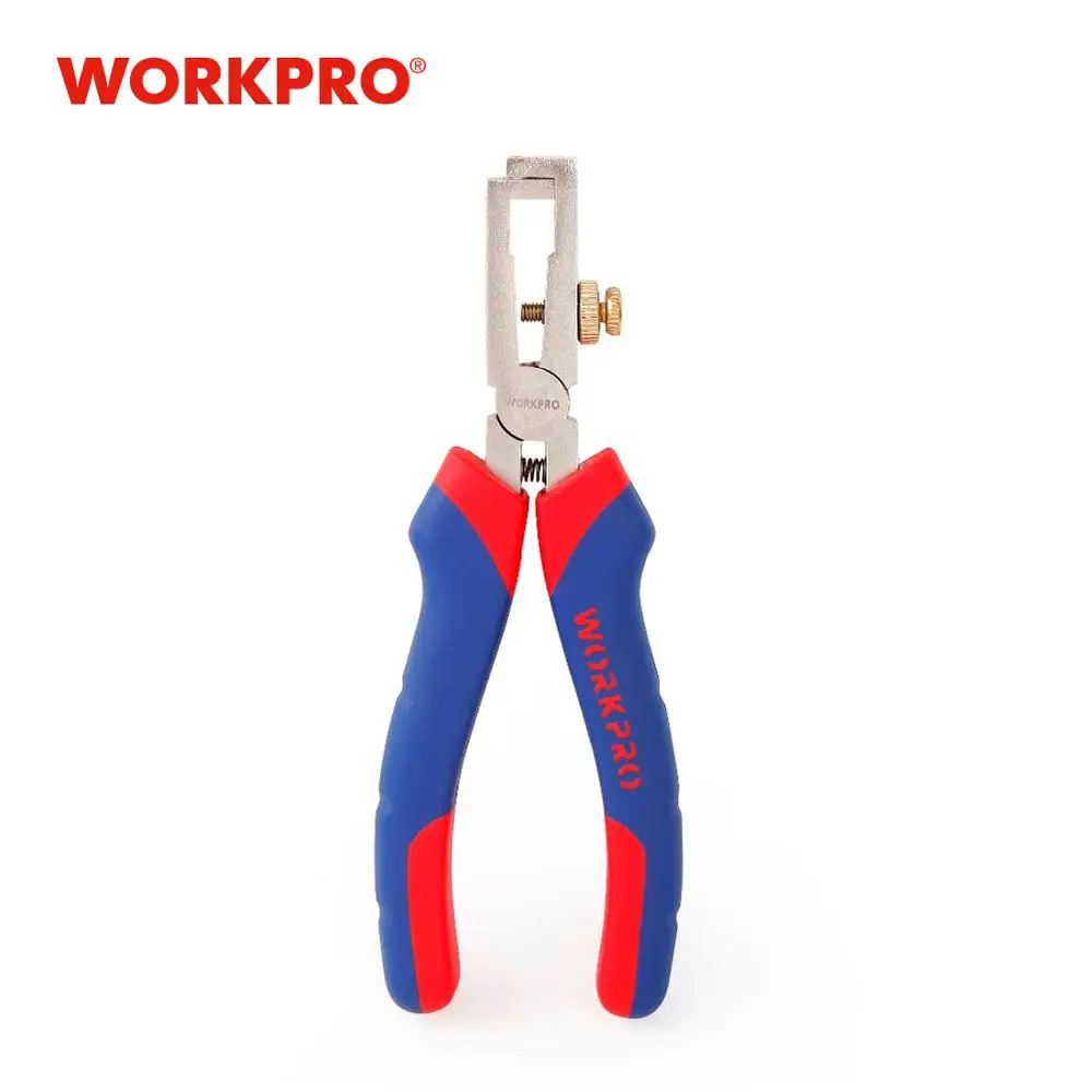 

WORKPRO 6" Wire Stripper Pliers Crimping Cable Cutter Carbon Steel Tools