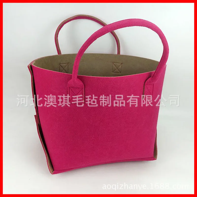 

Creative Felt Bag Fashion Handbag Deconstructable Large Capacity Shopping Environmentally Friendly Can Be Printed Logo