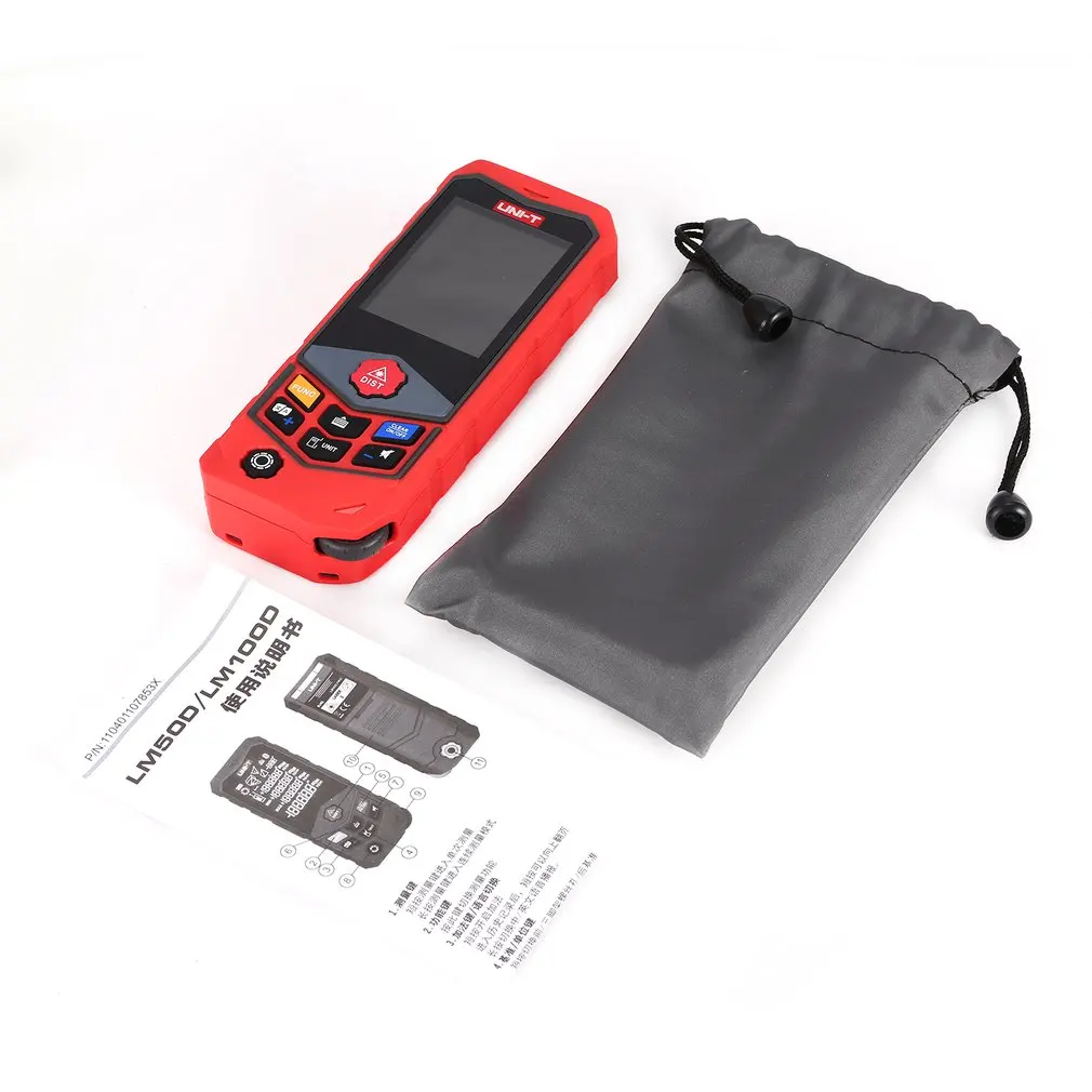 

UNIT 100m Mini Digital Handheld Laser Distance Meter Rangefinder Diastimeter Area Volumn Pythagorean Range Finder Tape Measure