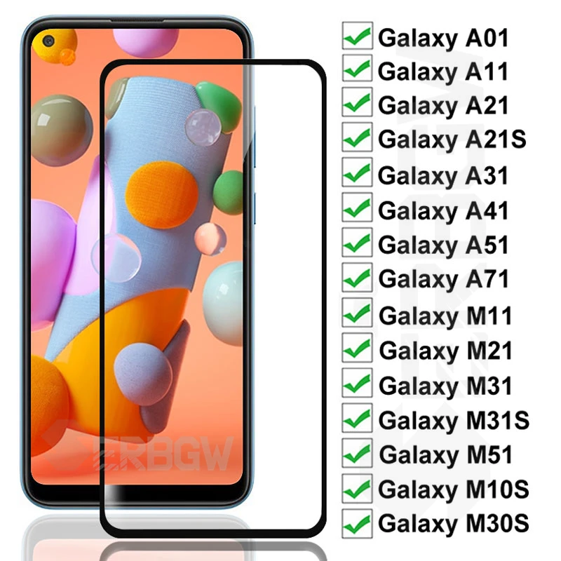 Защитное стекло для Samsung Galaxy A01 A11 A21 A31 A41 A51 A71 M11 M21 M31 M51 M10S M30S|Защитные стёкла и
