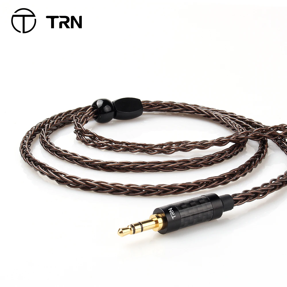 

TRN T4 8 Core OCC Single Crystal Copper /3.5MM With MMCX/2PIN Connector Upgraded Earphones Cable For TRN V90 V80 V10 BA5 ST1 VX