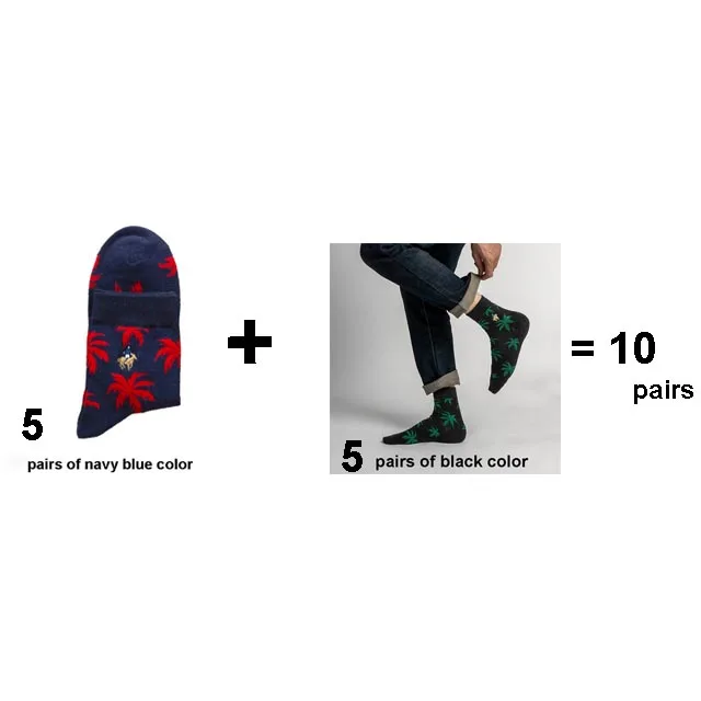 5 navy blue 5black 10 пар/лот Pier Polo повседневные мужские носки Высокое качество брендовые хлопковые носки с вышивкой, модные мужские носки для детей, в качестве подарка, meias - Цвет: 5 navy blue 5black