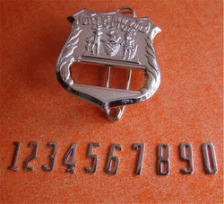 NEW US City of New York Department Metal Badge Cosplay Inspector Detective Sergeant Shirt Lapel Badge Brooch Pin