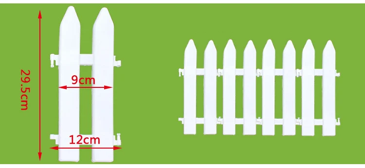 10 шт Рождественская елка забор декоративный садовый ПИКЕТ ЗАБОР миниатюрный пластиковый забор Рождественская елка декоративные аксессуары для вечеринок