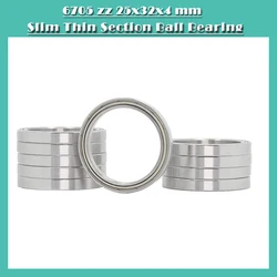 Roulements à billes ABEC 1 Z ZZ, Section mince mince, 25x32x4mm (10 pièces) 6705 