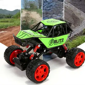 

High Quality 1:16 Rechargeable Off-road Vehicle Toys 2WD RC Climbing Car 2.4G Remote Control Shock Absorber Dual Motor Trucks
