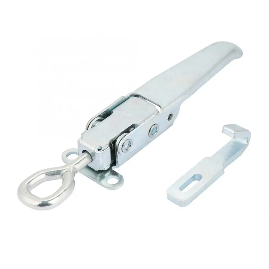 

Door Security Shain Metal Buckle Lock Fastener Latch Catch Lockable Truck Trailer Body Clamp Hasp Applicable To Trucks