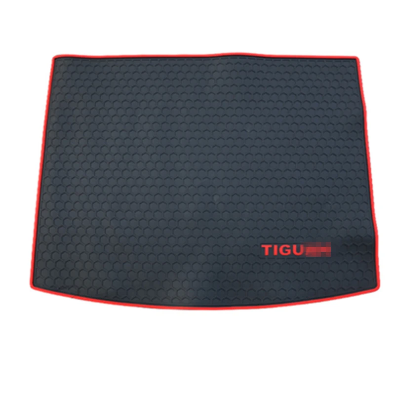

SJ Custom Fit Rubber ALL Weather Car Trunk Mats Tail Boot Cargo Liner Cover Rear Cargo Pad For Volkswagen VW Tiguan 2010 11-2016