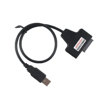 

Slimline SATA Laptop CD/DVD Rom Optical Drive Adapter Cable Portable USB 2.0 to 7+6 13pin LESHP --