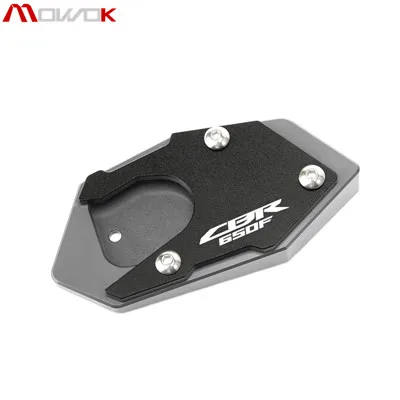 Motorcycle CNC Aluminum Side Stand Enlarger Plate Kickstand Enlarge Extension For Honda CB650F CBR650F 2013 - Цвет: CBR650F Titanium