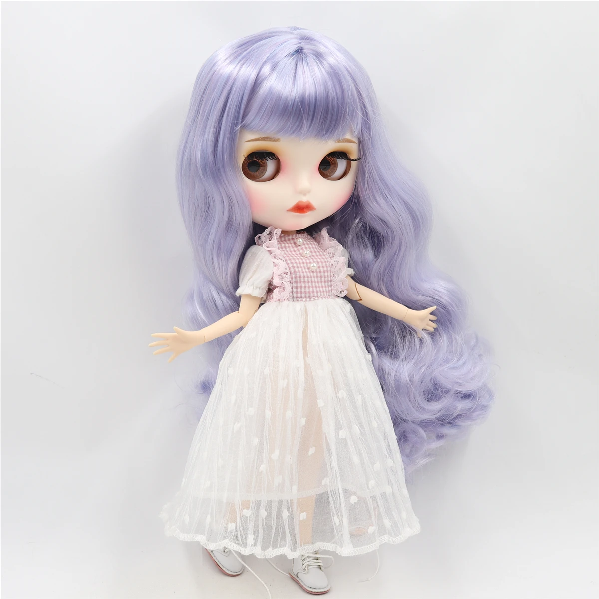 ICY factory шарнирная кукла blyth mix violet hair joint body matte face 30 см 1/6 toy