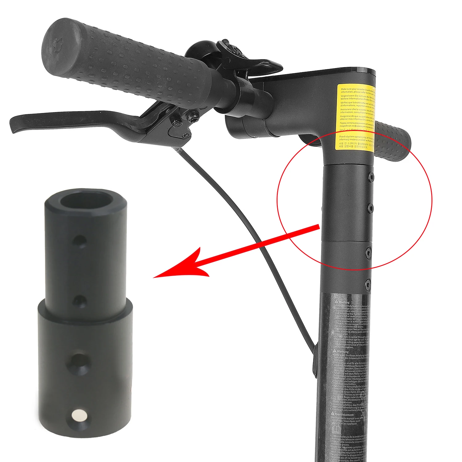 Skateboard In Alluminio Extender Pole Extension Tube Beam Rod Altezza Crescente Per Xiaomi M365 Pro Pro2 1S Accessori Per Scooter