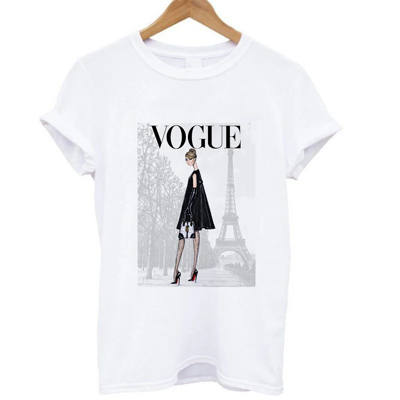 Летняя Сексуальная женская рубашка с коротким рукавом с принтом принцессы Золушки модная свободная vogue футболка Топы - Цвет: XWT0017