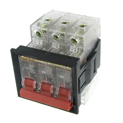 AC 400V 40A 3P Прозрачный миниатюрный выключатель с монтажным кронштейном