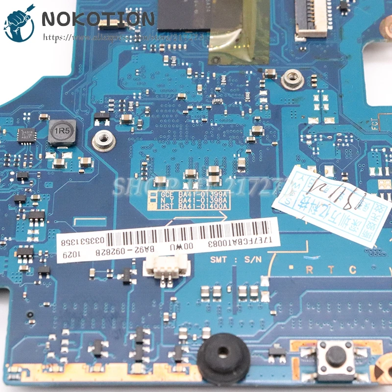 NOKOTION BA92-09282A BA92-09282B BA92-07262A BA92-07262B для samsung N150 Материнская плата ноутбука DDR3 только полный тест
