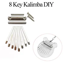 

DIY 8 Tone Mini Thumb Piano Kalimba Keys Tines Replacement Accessories Set Mbira With 8 Keys 1 Bridge 1 Saddle Assemble Yourself