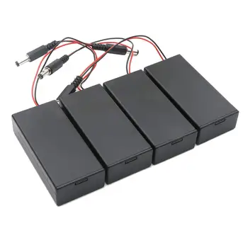 

30pcs/lot 2 Slots 18650 Battery Case Holder 7.4V Battery Storage Box with 5.5x2.1mm DC Plug ON/OFF Switch Wire Leads