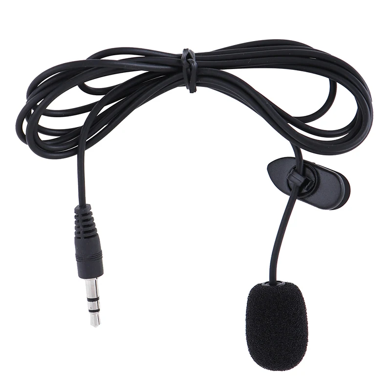 

Portable External Hands-Free Mini Wired Collar Clip Lapel Lavalier Microphone For PC Laptop Lound Speaker 3.5mm