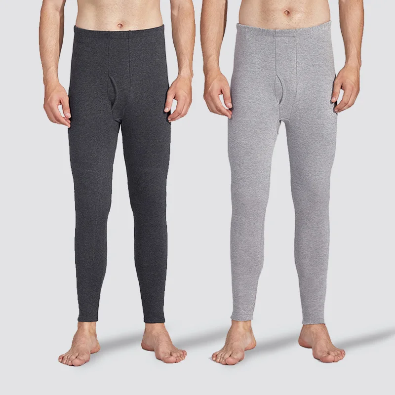 NANJIREN Winter Thermal Underwear For Men Cotton Thicken Long Johns Fashion Mens Leggings Tight Men Thermal Sleep Pants