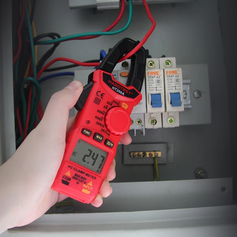 Мультиметр HT200A цифровой мини зажим|Токоизмерительные клещи| |