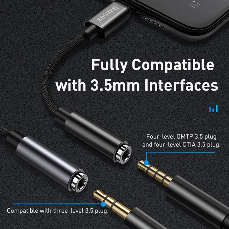 Original For Apple Lightning to 3 5mm headphone jack adapter for iPhone xs max xr 8 7 6 5 11 ipad pro Audio converter aux cable