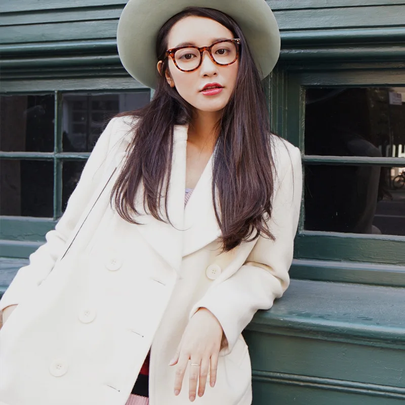 

Thick Licensed-Shape Double Breasted Duffle Coat (Off-white)