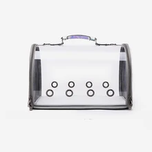 Переноска для собак прозрачная кошка переноска сумка космическая капсула дышащая переносная уличная переноска для домашних животных переноска для собак маленькая кошка