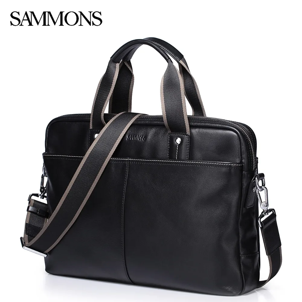 Распродажа! Мужской портфель из натуральной кожи SAMMONS классическая сумка
