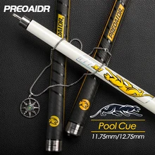 

PREOAIDR 3142 BK Series Billiard Pool Cue Rubber Handle Pool Cues Stick Kit 12.75mm /11.5mm Tip Stick Kit with Extension